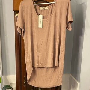 Three Bird Nest Dusty Pink Short Sleeve Top